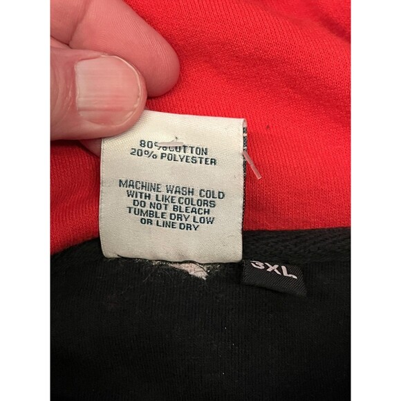 Team Xtreme Hockey Hoodie Mens 3XL Black Orange Game Pullover Sweatshirt - Picture 7 of 7